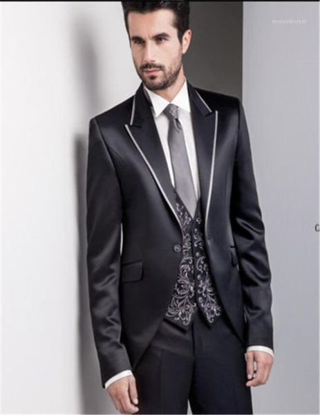 men's suits & blazers black mens wedding tuxedos vest embroidery bridegroom lapel formal prom costume homme(jacket+pants+vest)1, White;black
men's suits & blazers black mens wedding tuxedos vest embroidery bridegroom lapel formal prom costume homme(jacket+pants+vest)1, White;black