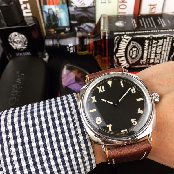 men's watch pam leather watches 47mm16mm 316l stainless steel for man 9100 automatic wristwatches new designer, Slivery;brown
men's watch pam leather watches 47mm16mm 316l stainless steel for man 9100 automatic wristwatches new designer, Slivery;brown