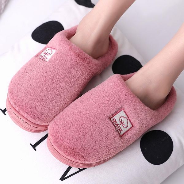 women slippers winter cotton warm indoor shoes home slippers slip-on anti-skid men's comfortable soft couple shoes, Black
women slippers winter cotton warm indoor shoes home slippers slip-on anti-skid men's comfortable soft couple shoes, Black