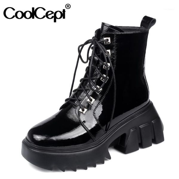 coolcept real leather women ankle boots strange heel round toe cross strap shoes winter warm boots women fahion party footwear1, Black
coolcept real leather women ankle boots strange heel round toe cross strap shoes winter warm boots women fahion party footwear1, Black