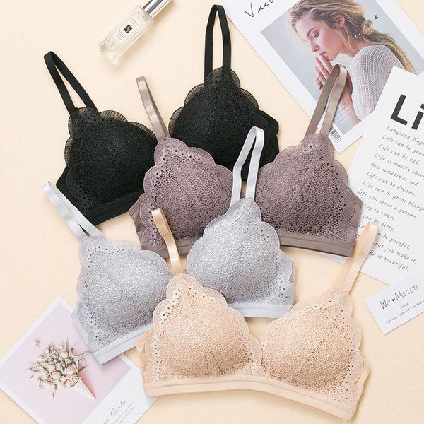 female lace wireless simple comfortable seamless bras for women bra lingerie kg-831, Red;black
female lace wireless simple comfortable seamless bras for women bra lingerie kg-831, Red;black