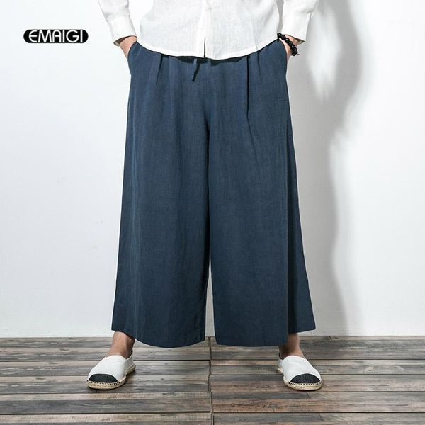 autumn new men comfortable cotton linen wide leg pants japan style punk style male fashion casual loose trousers skirt pant1, Black
autumn new men comfortable cotton linen wide leg pants japan style punk style male fashion casual loose trousers skirt pant1, Black