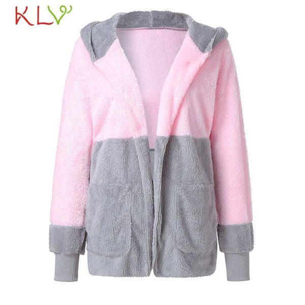 women jacket hoodie stitch contrast color chic cardigan fleece winter hoody coat fashion casual outwear plus size clothes 19sep, Black;brown
women jacket hoodie stitch contrast color chic cardigan fleece winter hoody coat fashion casual outwear plus size clothes 19sep, Black;brown