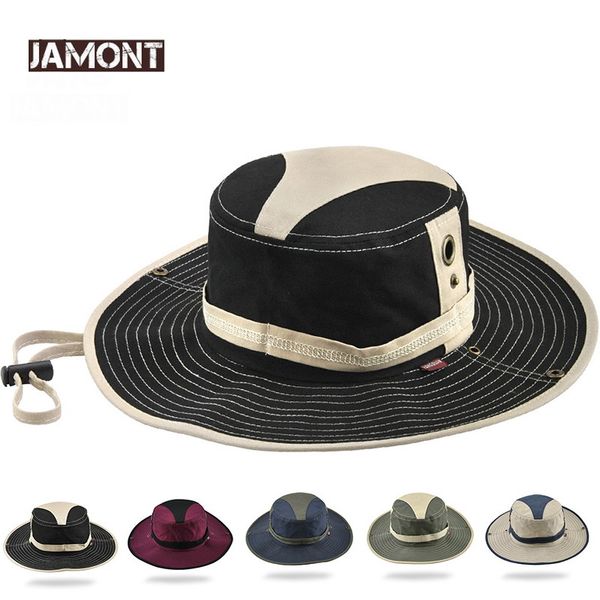 wide brim hats jamont outdoor summer caps sunscreen bucket cotton patch visor men women panama fashion cowboy hat gorras, Blue;gray
wide brim hats jamont outdoor summer caps sunscreen bucket cotton patch visor men women panama fashion cowboy hat gorras, Blue;gray