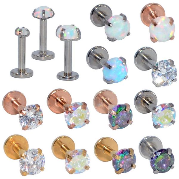 3pcs mix size internally threaded prong round opal zircon labret stud ear tragus cartilage earring lip ring piercing jewelry q jllnsu, Silver
3pcs mix size internally threaded prong round opal zircon labret stud ear tragus cartilage earring lip ring piercing jewelry q jllnsu, Silver