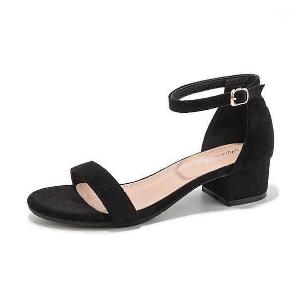 high heel women sandals shoes flock new suede sandals summer word buckle thick heel 4cm summer ladies shoes1, Black
high heel women sandals shoes flock new suede sandals summer word buckle thick heel 4cm summer ladies shoes1, Black