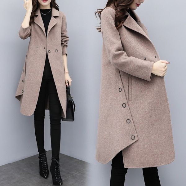 2019 new autumn winter women blend cardigan jacket oversize fashion long outwear wool female coat clothingx1020, Black
2019 new autumn winter women blend cardigan jacket oversize fashion long outwear wool female coat clothingx1020, Black