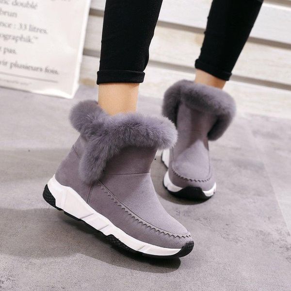 black gray women boots winter warm fur snow boots women suede ankle platform plus velvet cotton shoes female
black gray women boots winter warm fur snow boots women suede ankle platform plus velvet cotton shoes female