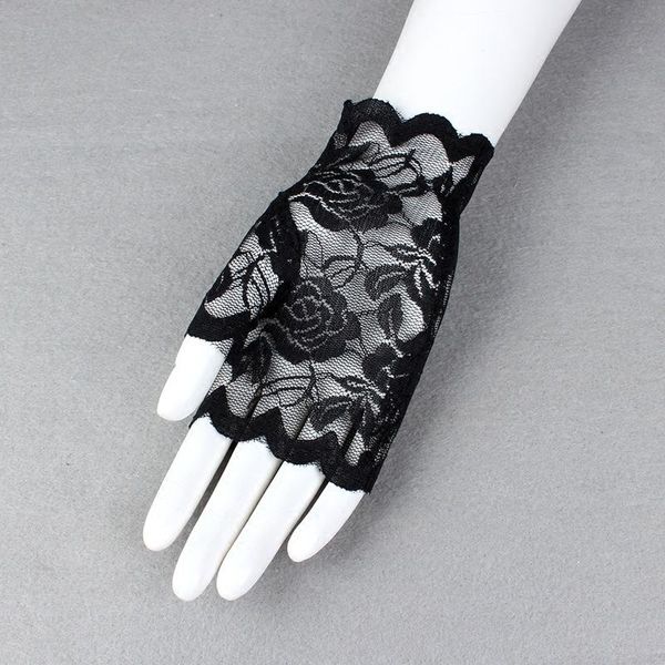 half finger lace sunscreen gloves summer fingerless driving outdoor sports ladies half thin gloves, Blue;gray
half finger lace sunscreen gloves summer fingerless driving outdoor sports ladies half thin gloves, Blue;gray