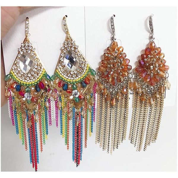 luxury retro long crystal tassel bohemian earrings celebrity style handmade tassel earrings mix jewelry wholesa wmtoei jeneffer, Silver
luxury retro long crystal tassel bohemian earrings celebrity style handmade tassel earrings mix jewelry wholesa wmtoei jeneffer, Silver
