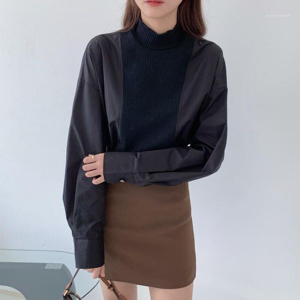women's blouses & shirts women pullovers shirt long sleeve turtleneck fashion splice loose casual female spring autumn clothes blouse1, White
women's blouses & shirts women pullovers shirt long sleeve turtleneck fashion splice loose casual female spring autumn clothes blouse1, White