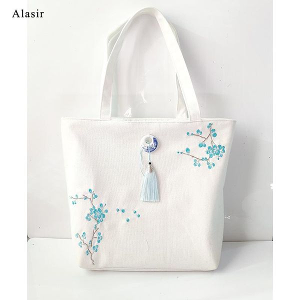 alasir embroidery flowers canvas shoulder bag simple women bag zipper chinese style shopping flowers tassel national handbag
alasir embroidery flowers canvas shoulder bag simple women bag zipper chinese style shopping flowers tassel national handbag