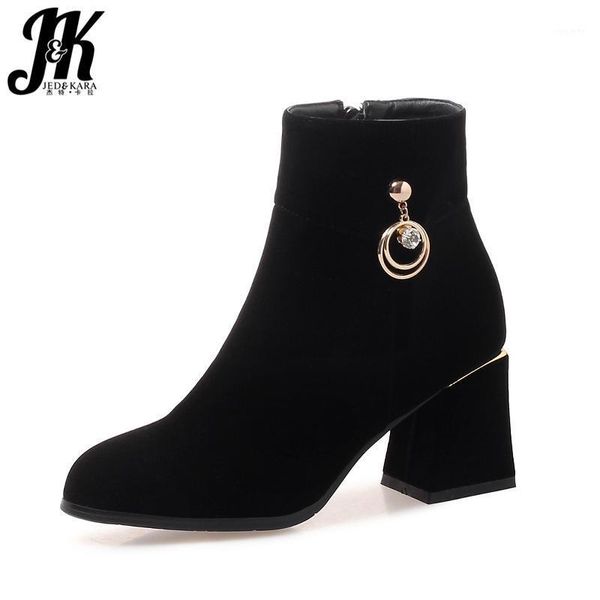 jk shoes women 2020 new thick high heels ankle women boots round toe footwear zip female bootie casual crystal shoes1, Black
jk shoes women 2020 new thick high heels ankle women boots round toe footwear zip female bootie casual crystal shoes1, Black