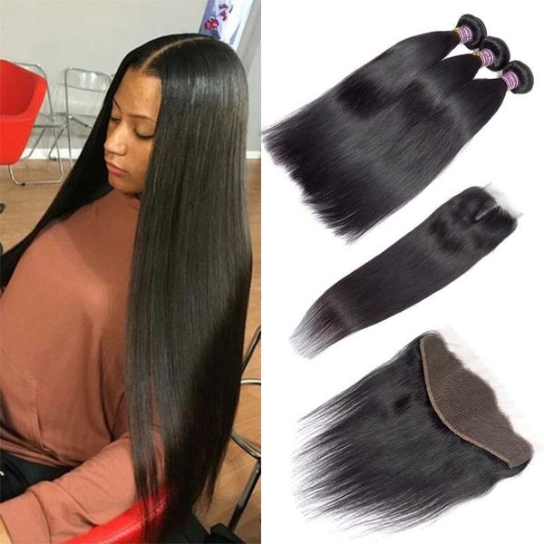 grade 8a virgin indian straight human hair bundles with frontal 100% brazilian human hair weaves extensions 3 bundles with 4x4 lace closure, Black;brown
grade 8a virgin indian straight human hair bundles with frontal 100% brazilian human hair weaves extensions 3 bundles with 4x4 lace closure, Black;brown