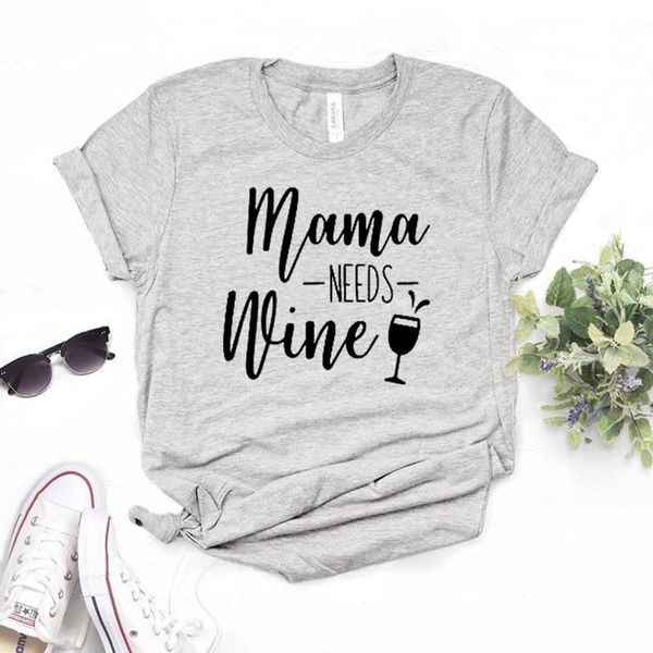 mama needs wine women tshirt cotton casual funny t shirt gift for lady yong girl street tee 6 colors mf-5, White
mama needs wine women tshirt cotton casual funny t shirt gift for lady yong girl street tee 6 colors mf-5, White