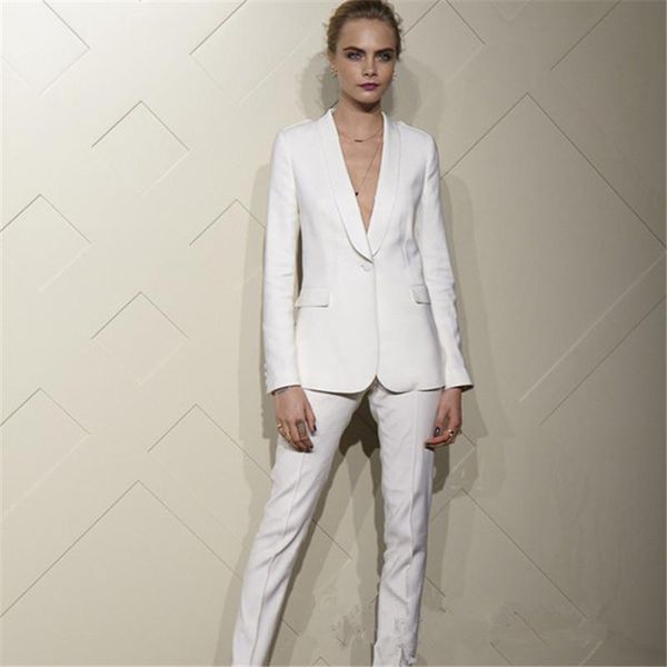 white charming women work business pant suits set female office casual slim fit 2 piece custom made suits tailleur femme
white charming women work business pant suits set female office casual slim fit 2 piece custom made suits tailleur femme