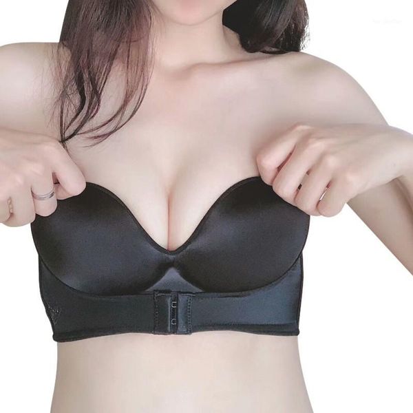 bras strapless front closure bra women invisible push up backless brassiere seamless bralette underwear for wedding dress 11, Red;black
bras strapless front closure bra women invisible push up backless brassiere seamless bralette underwear for wedding dress 11, Red;black