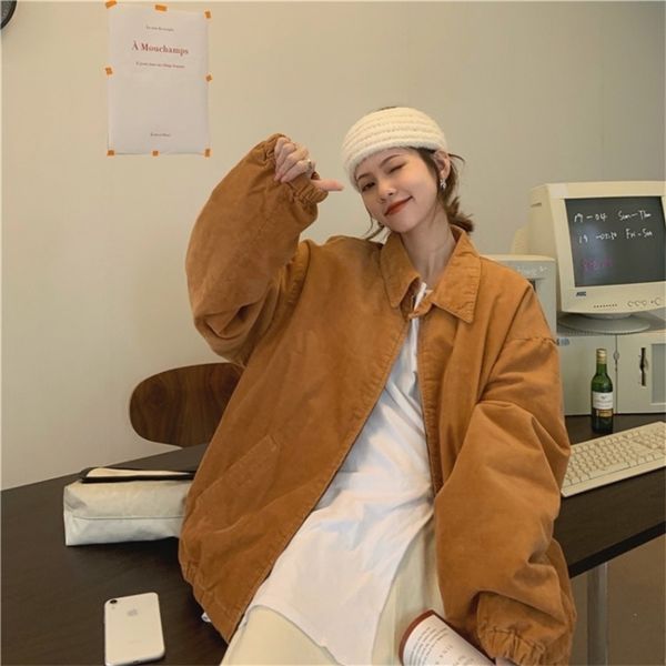 new loose fitting orange lapel cotton jacket corduroy jacket cotton jacket 32494 in winter, Tan;black
new loose fitting orange lapel cotton jacket corduroy jacket cotton jacket 32494 in winter, Tan;black