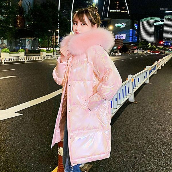 2021 winter new fashion glossy down cotton jacket women korean thick big fur collar padded jackets hodded lady warm outerwear 851, Black
2021 winter new fashion glossy down cotton jacket women korean thick big fur collar padded jackets hodded lady warm outerwear 851, Black
