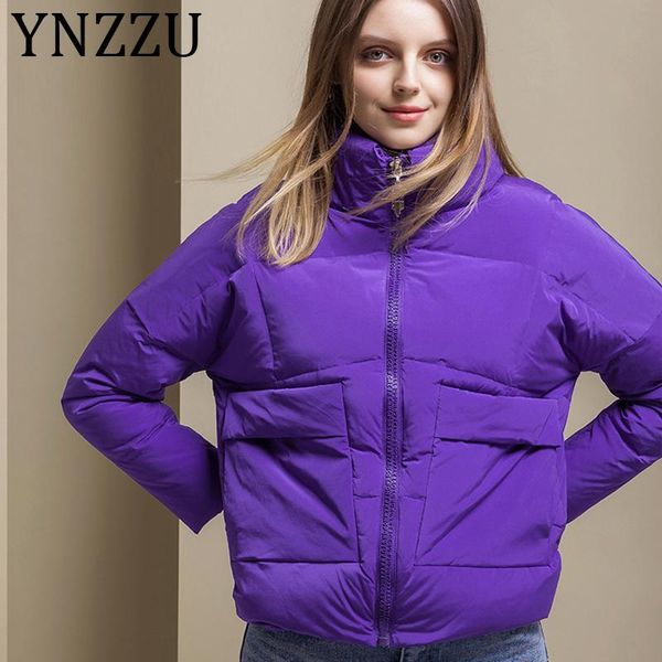 ynzzu 2020 new winter jacket women casual solid purple stand collar warm female 90% white duck down coat short outwear a1265, Black
ynzzu 2020 new winter jacket women casual solid purple stand collar warm female 90% white duck down coat short outwear a1265, Black