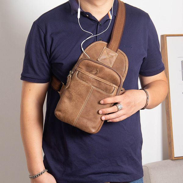 2022 hbp aetoo chest bag, men's leather slant bag
