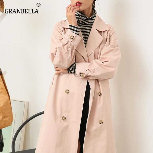 women's trench coats soft cotton fabric women lantern sleeve loose coat female sweet pink khaki double breasted windbreaker outwear, Tan;black
women's trench coats soft cotton fabric women lantern sleeve loose coat female sweet pink khaki double breasted windbreaker outwear, Tan;black