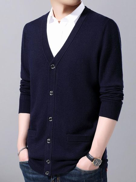 men's sweaters autumn father's knitted sweater v-neck middle aged and elderly long sleeve solid color elastic cardigan, White;black
men's sweaters autumn father's knitted sweater v-neck middle aged and elderly long sleeve solid color elastic cardigan, White;black