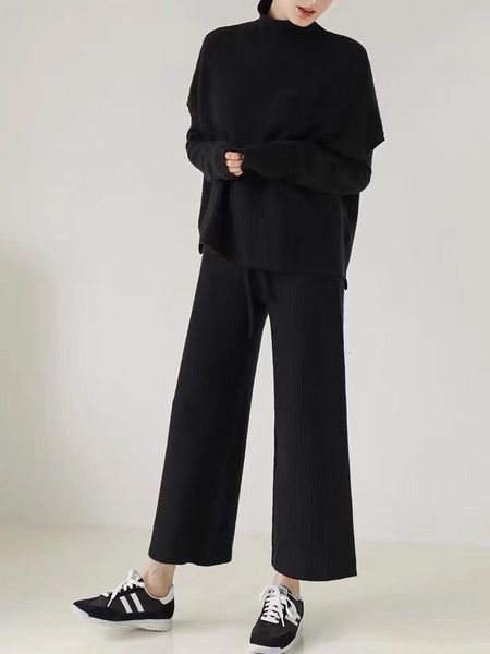 2021 new women's ol'turtleneck high-sweater vest loose pants two garments knitted or crocheted winter suit korea clothes uo7p, Gray
2021 new women's ol'turtleneck high-sweater vest loose pants two garments knitted or crocheted winter suit korea clothes uo7p, Gray