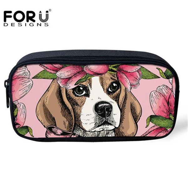 forudesigns fashion women's cosmetic cases makeup bag floral beagle pug dog printing pencil case for kids girls pink pen pouch
forudesigns fashion women's cosmetic cases makeup bag floral beagle pug dog printing pencil case for kids girls pink pen pouch
