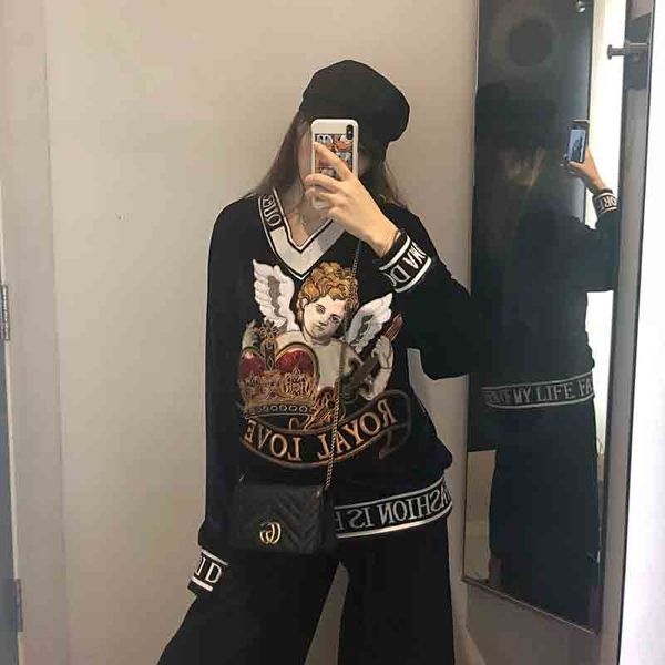 xcvfx fashion early autumn sweater sweatersweater 2020 spring ins women's hat-autumn and spring loose trendy new thin korean style ucix, Black
xcvfx fashion early autumn sweater sweatersweater 2020 spring ins women's hat-autumn and spring loose trendy new thin korean style ucix, Black