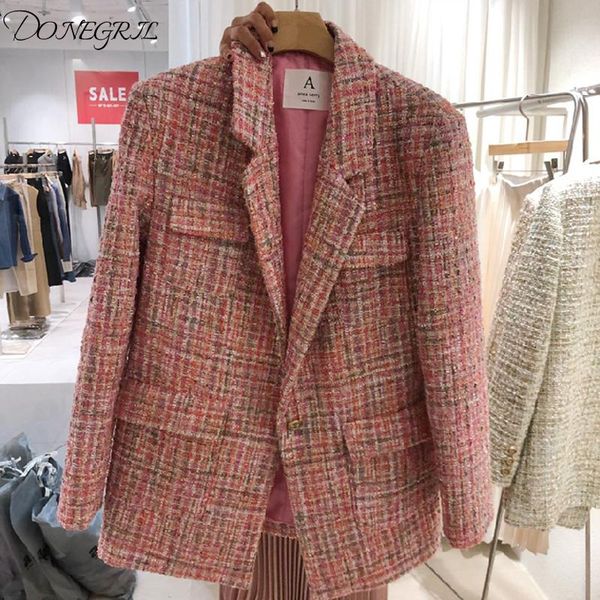 women's jackets 2021 loose fit contrast woven fabric jacket lapel long sleeve women pocket coat fashion tide autumn winter, Black;brown
women's jackets 2021 loose fit contrast woven fabric jacket lapel long sleeve women pocket coat fashion tide autumn winter, Black;brown