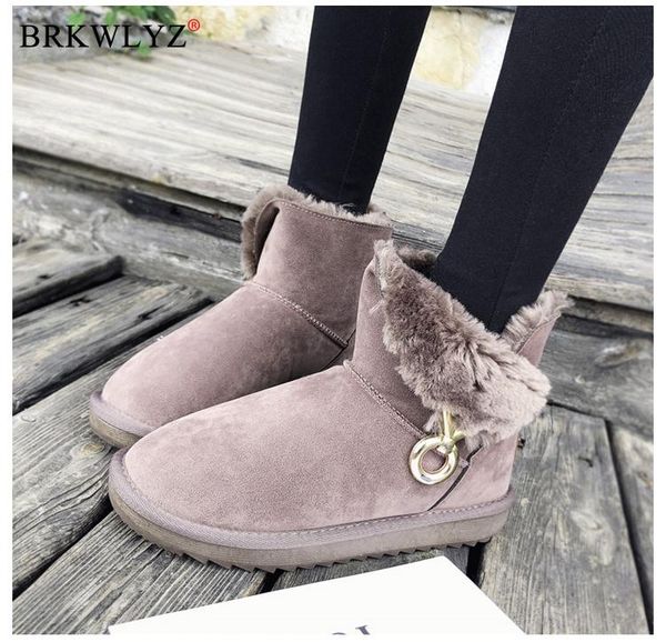2020 winter new korean version plus velvet warm snow boots female short tube cotton boots cotton shoe women, Black
2020 winter new korean version plus velvet warm snow boots female short tube cotton boots cotton shoe women, Black