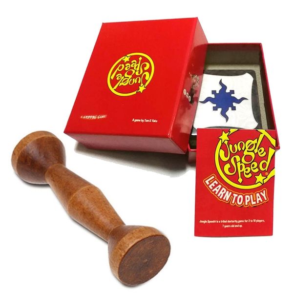 family party board game fun brown wood jungle token run fast pair speed forest fun cards game english spanish rules y200421 
family party board game fun brown wood jungle token run fast pair speed forest fun cards game english spanish rules y200421