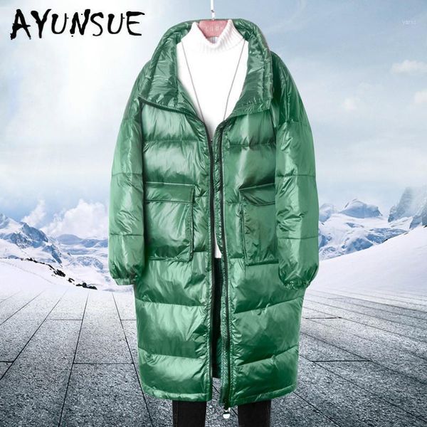 ayunsue white duck down jacket women winter coat women down coat oversized puffer jacket warm parka veste femme yy14041, Black
ayunsue white duck down jacket women winter coat women down coat oversized puffer jacket warm parka veste femme yy14041, Black
