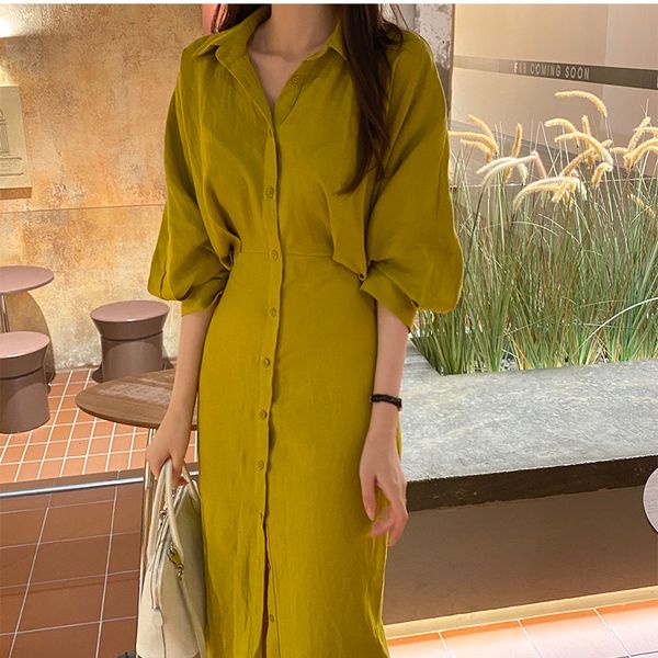 2021 new women summer shirt solid colors casual elegant slim waist long female party vestidos femme m52o, Black;gray
2021 new women summer shirt solid colors casual elegant slim waist long female party vestidos femme m52o, Black;gray