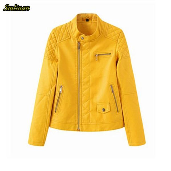 women's leather & faux smlinan pu ladies jacket plus size 3xl mandarin collar long sleeve coat female motorcycle pink jackets, Black
women's leather & faux smlinan pu ladies jacket plus size 3xl mandarin collar long sleeve coat female motorcycle pink jackets, Black