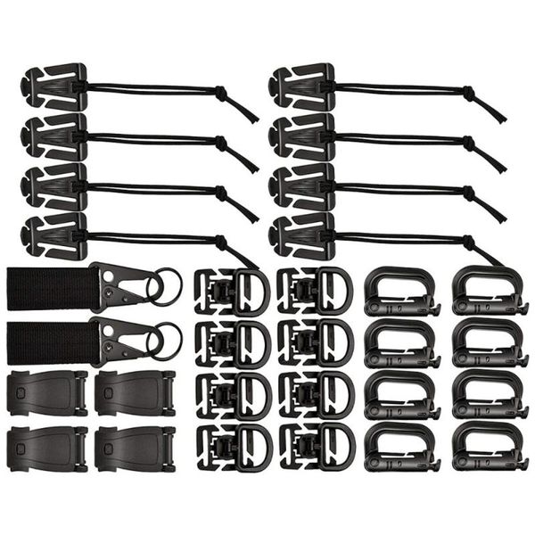 1 set 30 pcs outdoor package fan backpack accessories camping hiking accessories (balck)
1 set 30 pcs outdoor package fan backpack accessories camping hiking accessories (balck)