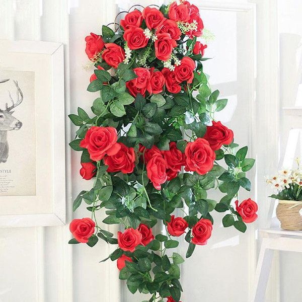 2.2m 9pc silk simulation rose flowers banner wedding party decorating rattan flower home artificial fake flower garden garland1
2.2m 9pc silk simulation rose flowers banner wedding party decorating rattan flower home artificial fake flower garden garland1