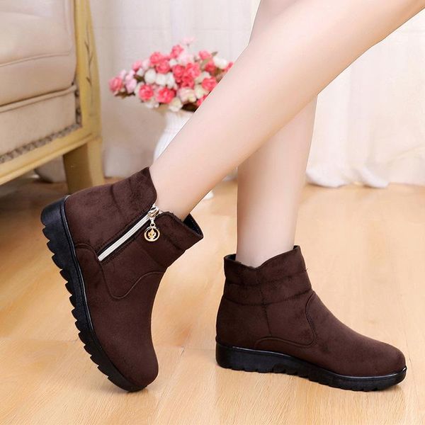 2020 women snow boots warm short fur plush winter ankle boot plus size platform ladies suede zip shoes female comfort drop shipp, Black
2020 women snow boots warm short fur plush winter ankle boot plus size platform ladies suede zip shoes female comfort drop shipp, Black