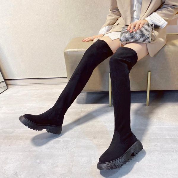 boots 5 cm platform over the knee women slim thigh high winter shoes plush thick sole long 20211, Black
boots 5 cm platform over the knee women slim thigh high winter shoes plush thick sole long 20211, Black