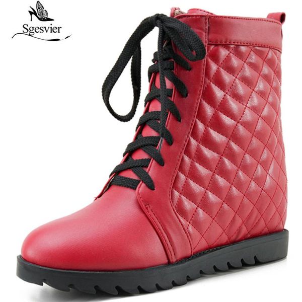 boots sgesvier women winter keep warm snows botas mujer lace up fur ankle ladies shoes b887, Black
boots sgesvier women winter keep warm snows botas mujer lace up fur ankle ladies shoes b887, Black