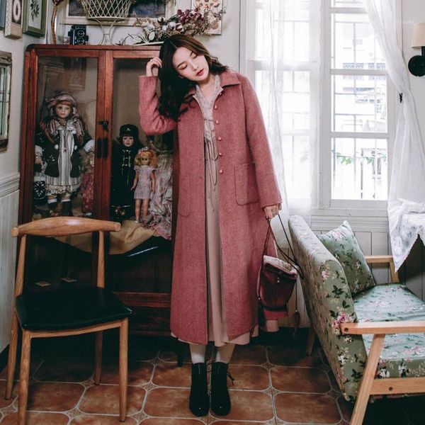 2018 new fashion women's clothing double-sided long wool coat retro autumn and winter coat1, Black
2018 new fashion women's clothing double-sided long wool coat retro autumn and winter coat1, Black