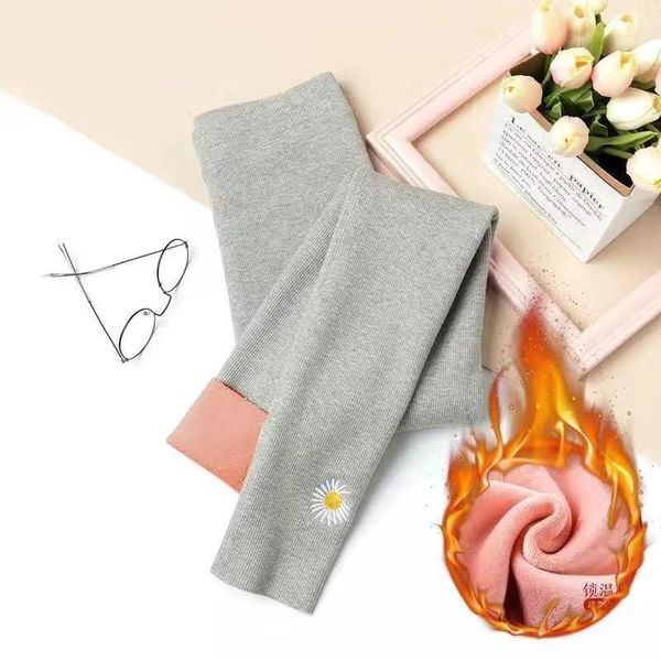 2021 winter thick cashmere strain thin striped women leggings embroidered waist high skinny pants ruge, Black
2021 winter thick cashmere strain thin striped women leggings embroidered waist high skinny pants ruge, Black