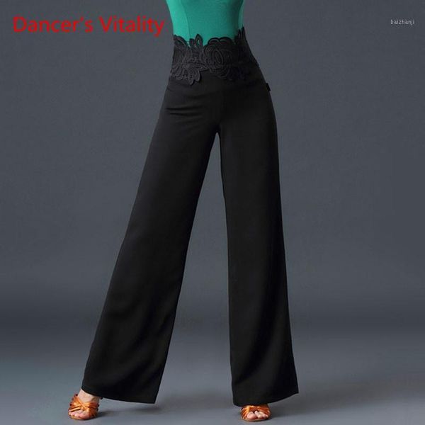 national standard dance high waist pants new latin dance bottoms female competition performance wide leg trousers1, Black;red
national standard dance high waist pants new latin dance bottoms female competition performance wide leg trousers1, Black;red