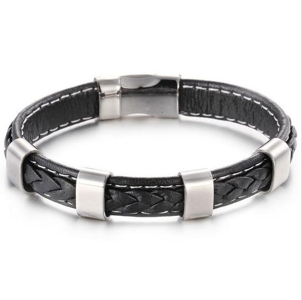 13mm wide punk weaved leather wrap bracelet cool men trendy gold silver color mens bracelets & bangles jewelry gifts accessory, Black
13mm wide punk weaved leather wrap bracelet cool men trendy gold silver color mens bracelets & bangles jewelry gifts accessory, Black