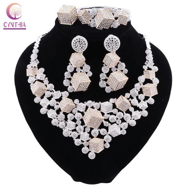 cynthia dubai jewelry sets classic necklace bracelet earrings ring african bridal wedding gifts for women jewelry sets, Silver
cynthia dubai jewelry sets classic necklace bracelet earrings ring african bridal wedding gifts for women jewelry sets, Silver