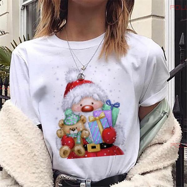 new merry christmas santa claus gifts printed women t shirts harajuku short sleeve t shirt suitable all seasons clothes, White
new merry christmas santa claus gifts printed women t shirts harajuku short sleeve t shirt suitable all seasons clothes, White
