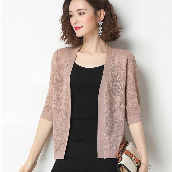 summer knitted cardigan lace mid sleeve sunscreen women hollow thin loose 2021 autumn knit sweater female ladies sweater new, White;black
summer knitted cardigan lace mid sleeve sunscreen women hollow thin loose 2021 autumn knit sweater female ladies sweater new, White;black