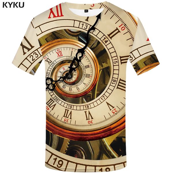 clock t shirt men metal tshirts casual vortex funny t shirts mechanical t-shirts 3d geometric anime clothes short sleeve, White;black
clock t shirt men metal tshirts casual vortex funny t shirts mechanical t-shirts 3d geometric anime clothes short sleeve, White;black