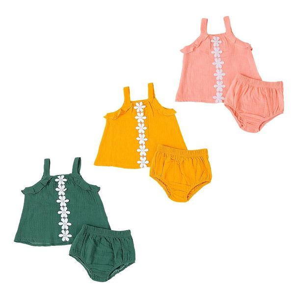 emmababy 2021 summer 6m-3y baby girl 2pcs set lace flower ruffled sleeveless vest shorts toddler kid clothes 3 colors, White
emmababy 2021 summer 6m-3y baby girl 2pcs set lace flower ruffled sleeveless vest shorts toddler kid clothes 3 colors, White